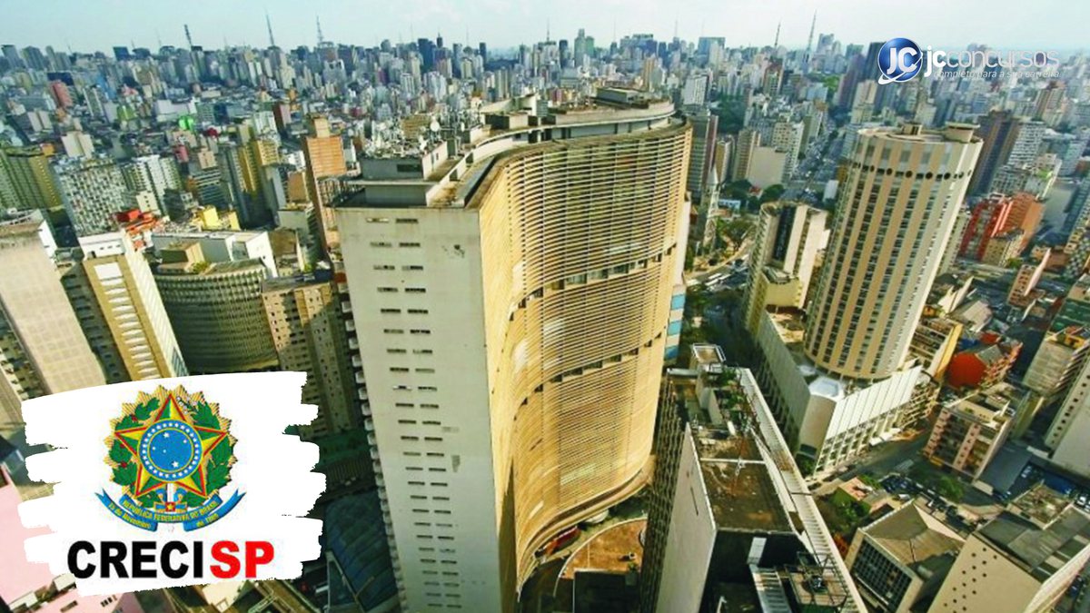 Concurso Creci SP: vista aérea da capital paulista