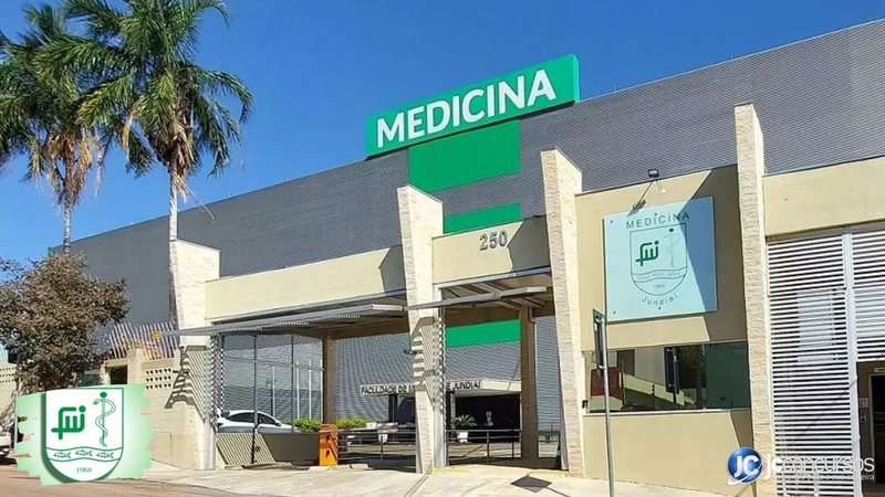 Concurso da FMJ SP: fachada da Faculdade de Medicina de Jundiaí - Divulgação