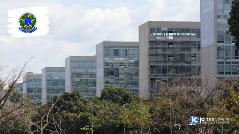 Processo seletivo do MGI: vista panorâmica da Esplanada dos Ministérios, em Brasília (DF)