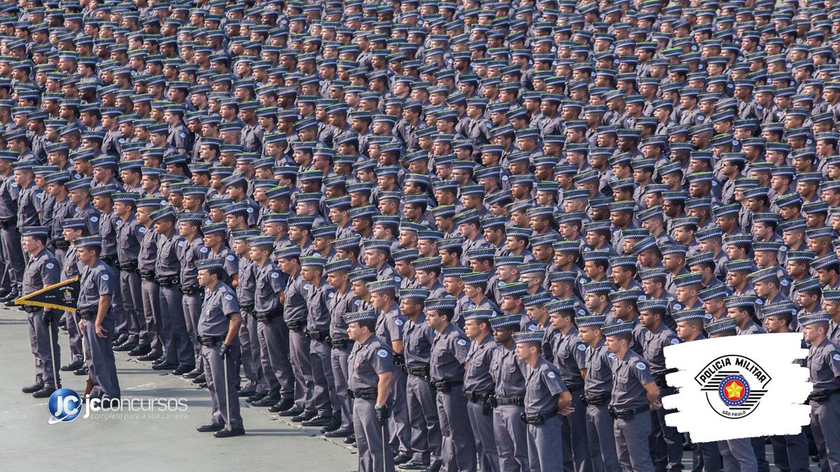 Concurso da PM SP: vários soldados da Polícia Militar de São Paulo