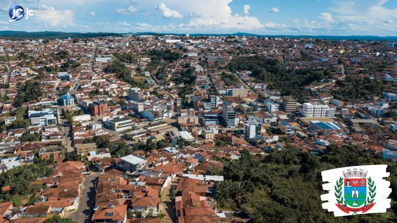 Concurso da Prefeitura de Capelinha MG: vista aérea da cidade