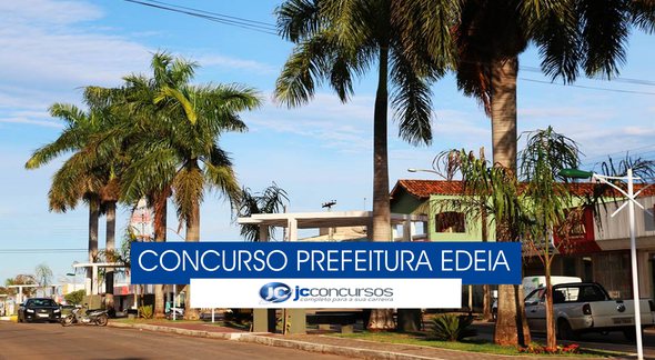 Concurso Prefeitura de Edeia - avenida Brasília, localizada no centro do município - Divulgação