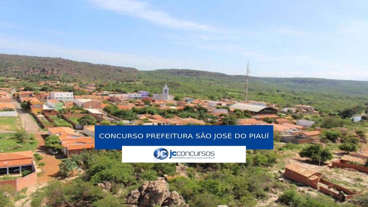 Concurso Prefeitura de São José do Piauí - vista aérea do município