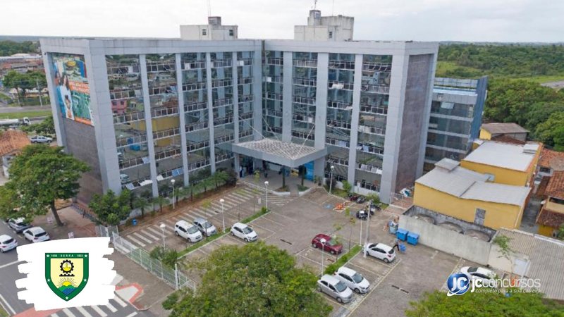 Concurso da Prefeitura da Serra: vista aérea do prédio do Executivo