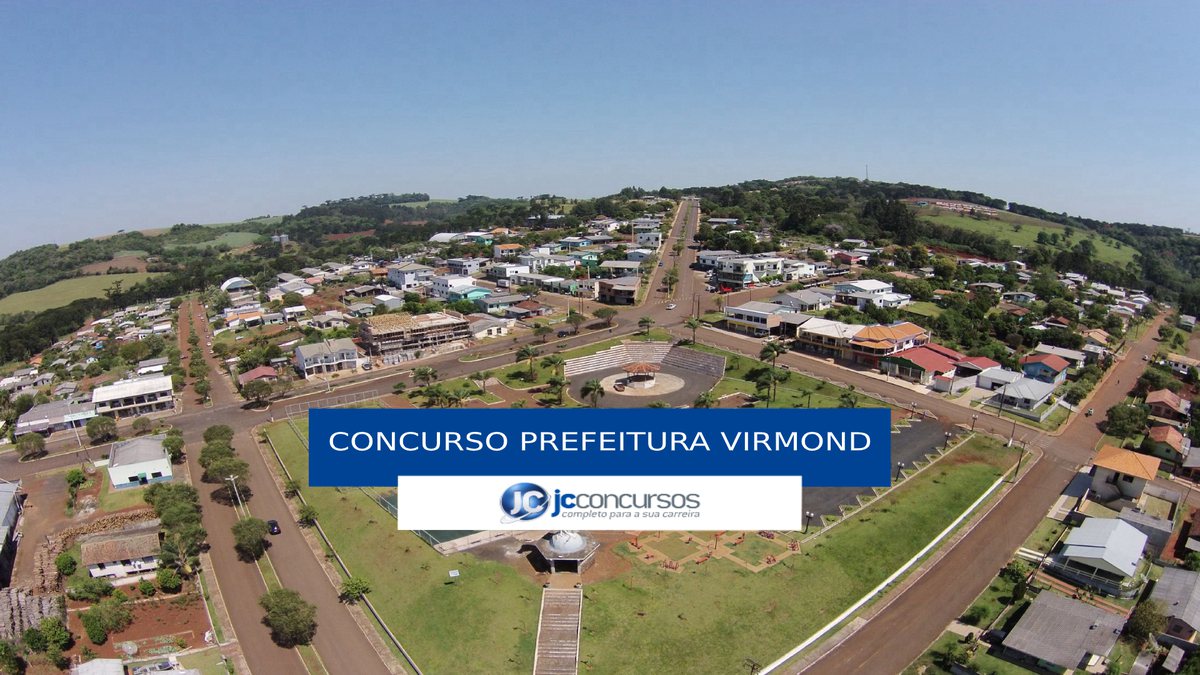 Concurso Prefeitura de Virmond - vista aérea do município