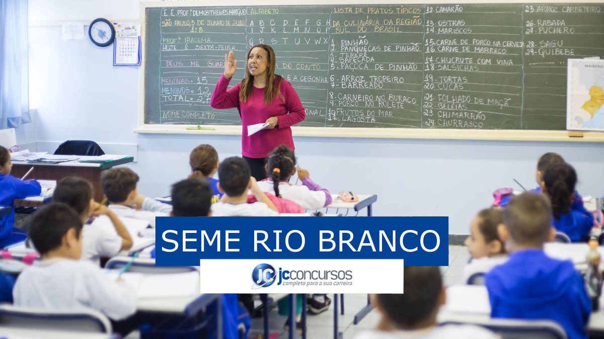 Concurso Seme Rio Branco: vagas na educação