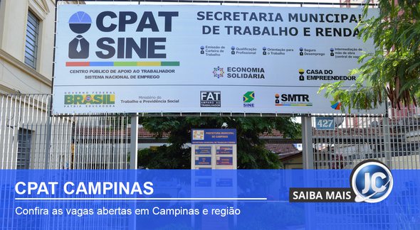 Vagas abertas no CPAT Campinas - Divulgação