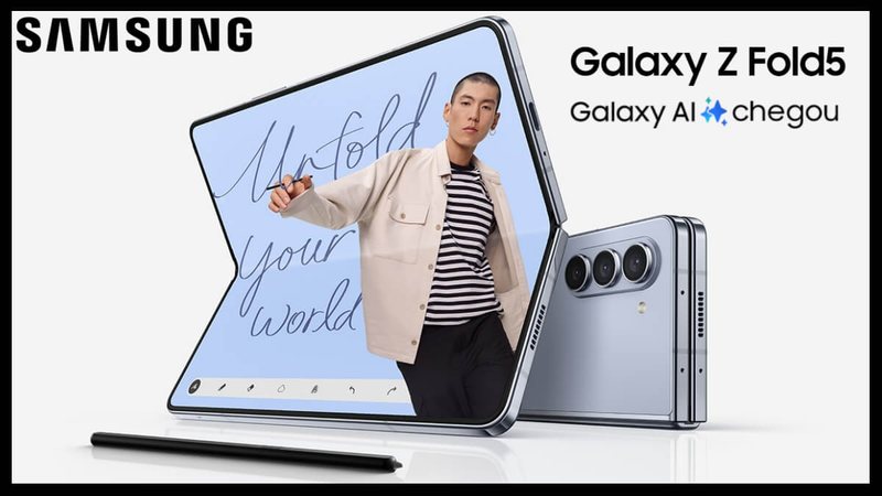 Oferta do dia: desconto de 58% no Galaxy Z Fold5 da Samsung