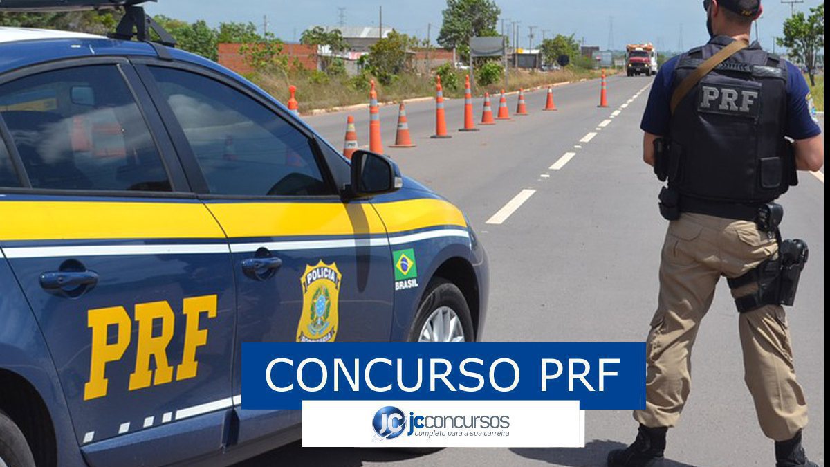 Concurso PRF: viatura da Polícia Rodoviária Federal