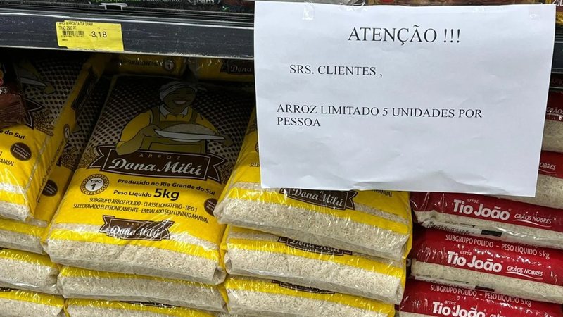 Ministro ressaltou os esforços para distribuir o arroz disponível no Rio Grande do Sul