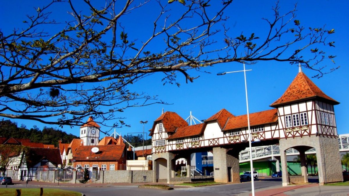Cidade de Blumenau, em Santa Catarina