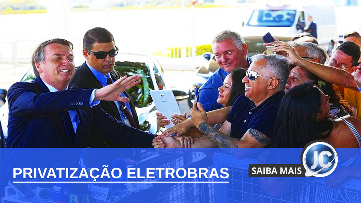 Presidente Jair Bolsonaro no cercadinho do Palácio da Alvorada