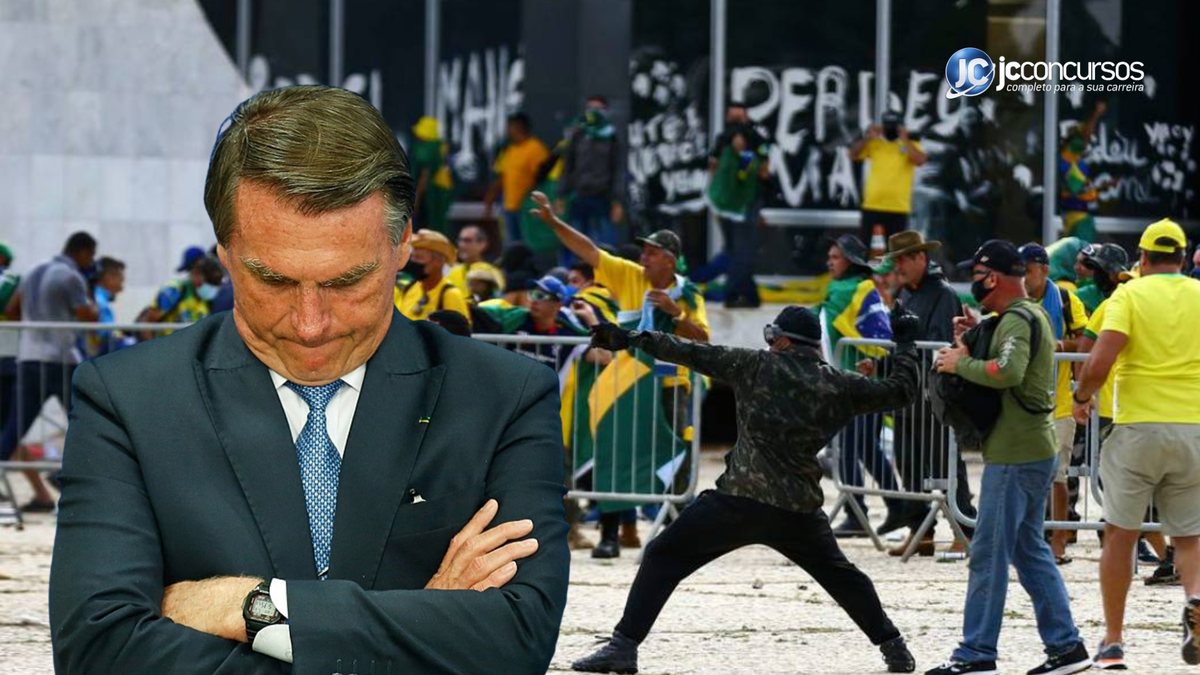 Essa é a primeira vez que Bolsonaro é citado em uma apuração dos ataques golpistas em Brasília