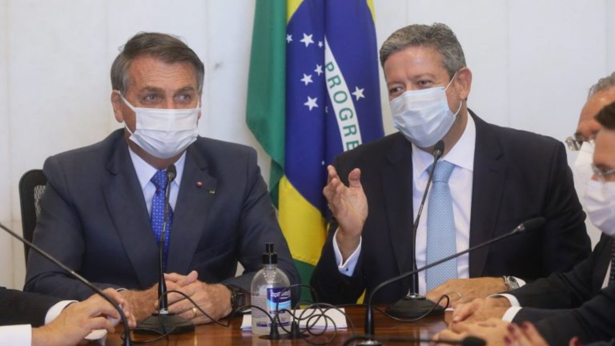 Presidente Jair Bolsonaro e o presidente da Câmara dos Deputados, Arthur Lira