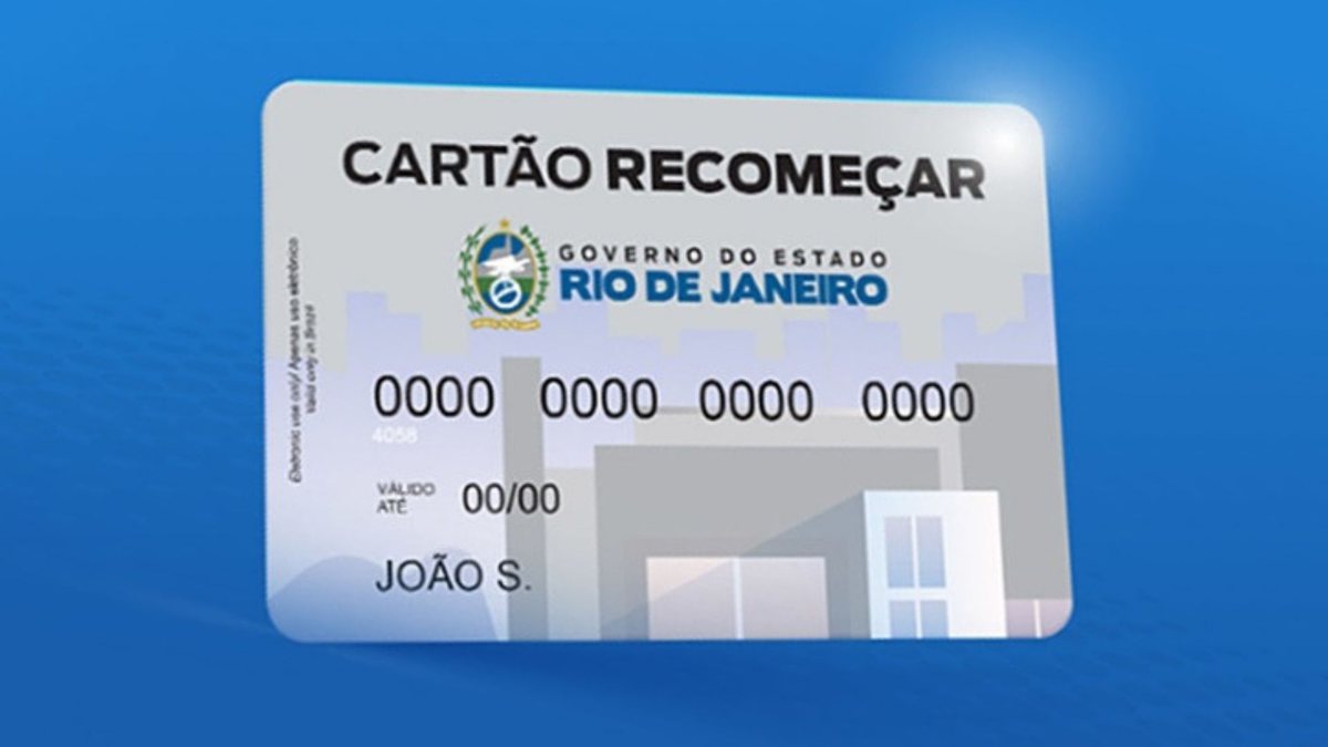 Cartão Recomeçar começa a ser entregue no Rio de Janeiro