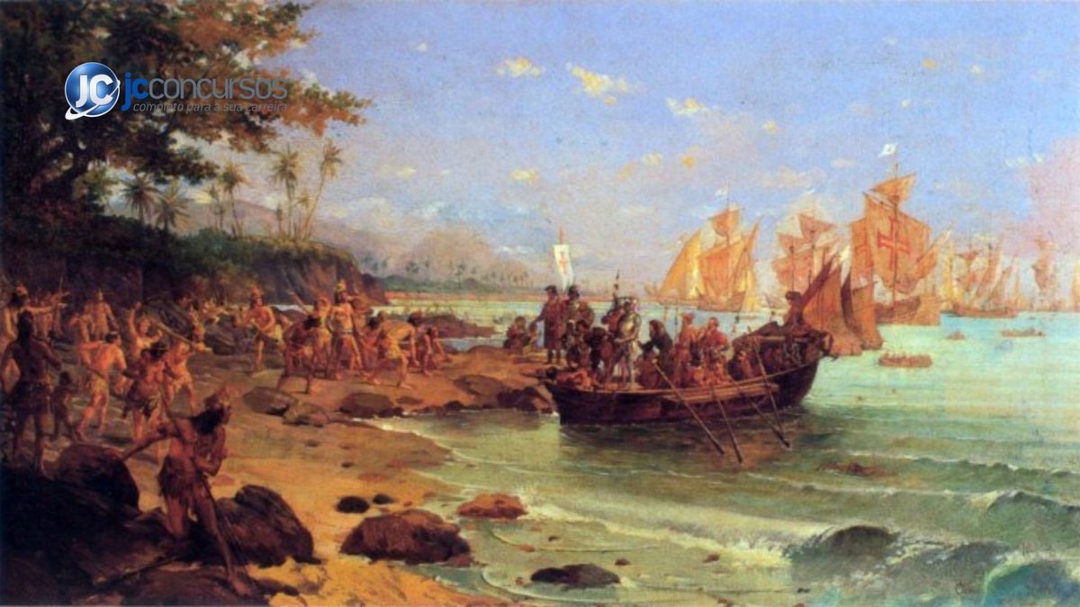 Desembarque de Pedro Álvares Cabral em Porto Seguro em 1500