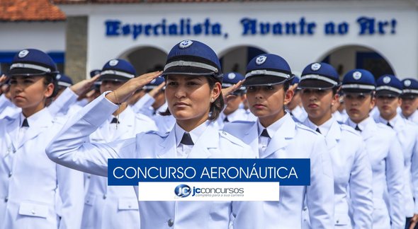 Concurso Aeronáutica - militares perfilados - Divulgação