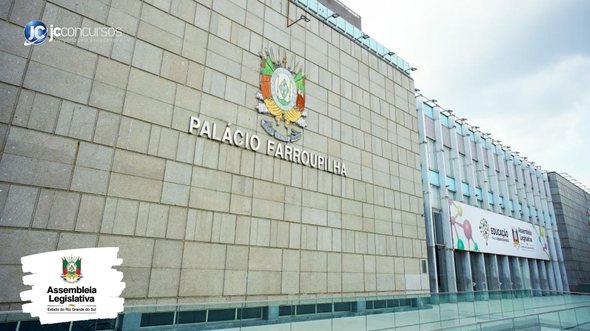 Concurso da ALRS: fachada do Palácio Farroupilha, sede do Parlamento gaúcho - Foto: Divulgação