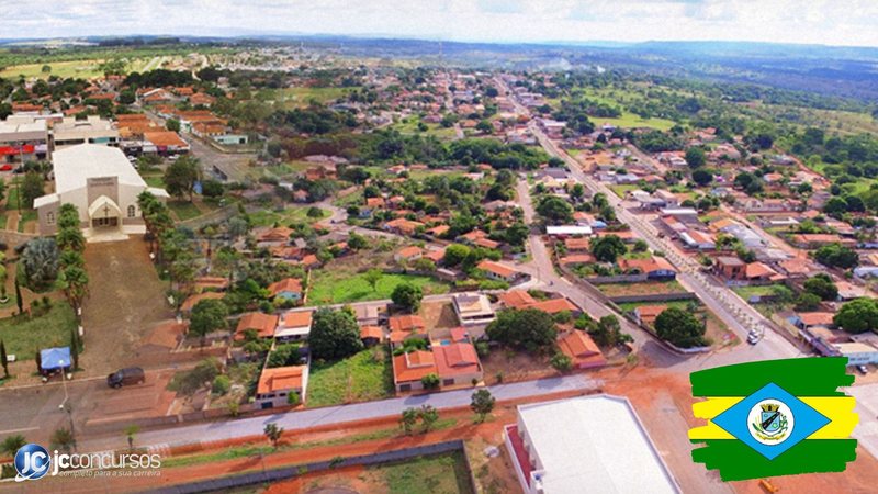 Concurso da Prefeitura de Aragoiânia GO: vista aérea da cidade