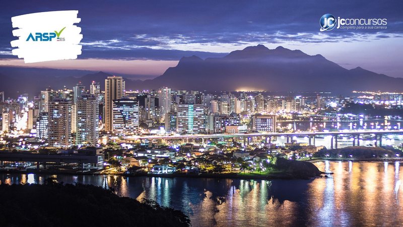 Concurso da ARSP ES: vista panorâmica de Vitória, onde fica a sede do órgão - Foto: Divulgação