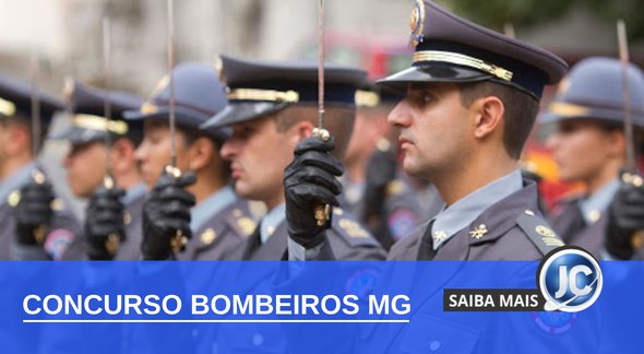 Concurso Bombeiros MG - oficiais perfilados - Divulgação