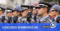 Concurso Bombeiros MG: soldados do corpo de bombeiros MG - Divulgação