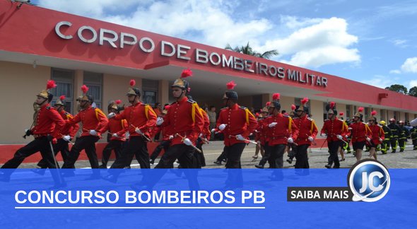 Concurso Bombeiros PB - oficiais perfilados - Divulgação