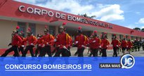 Concurso Bombeiros PB - oficiais perfilados - Divulgação