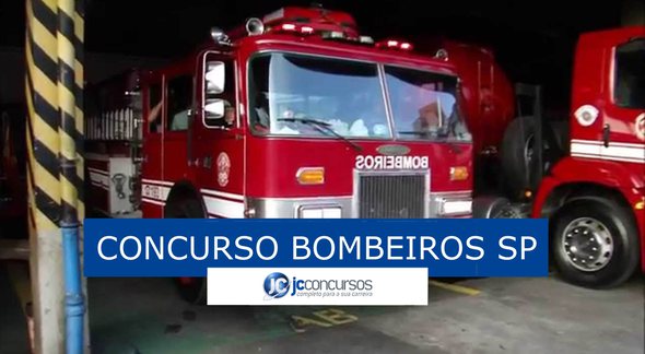 Concurso Bombeiros SP: viatura do corpo de bombeiros - Divulgação