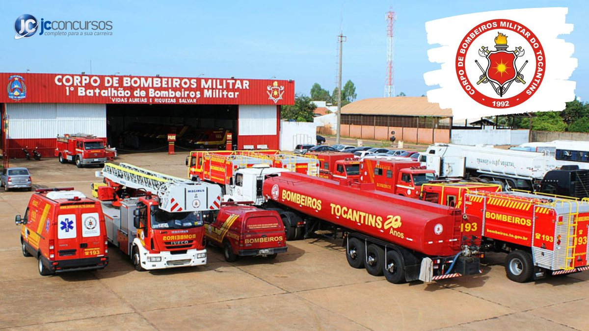 Concurso Bombeiros TO: unidade do Corpo de Bombeiros Militar do Estado do Tocantins