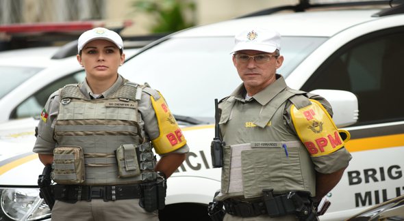 Concurso Brigada Militar RS: policiais durante patrulhamento - Divulgação