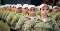 Concurso da Brigada Militar RS: soldados da corporação perfilados - Divulgação