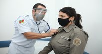 Processo seletivo da Brigada Militar RS: médico participa de atividade durante curso de adaptação de oficiais de saúde - Robson Alves/BM
