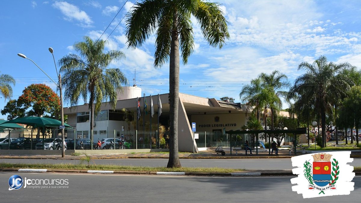 Concurso da Câmara de Araras: fachada do prédio do Legislativo