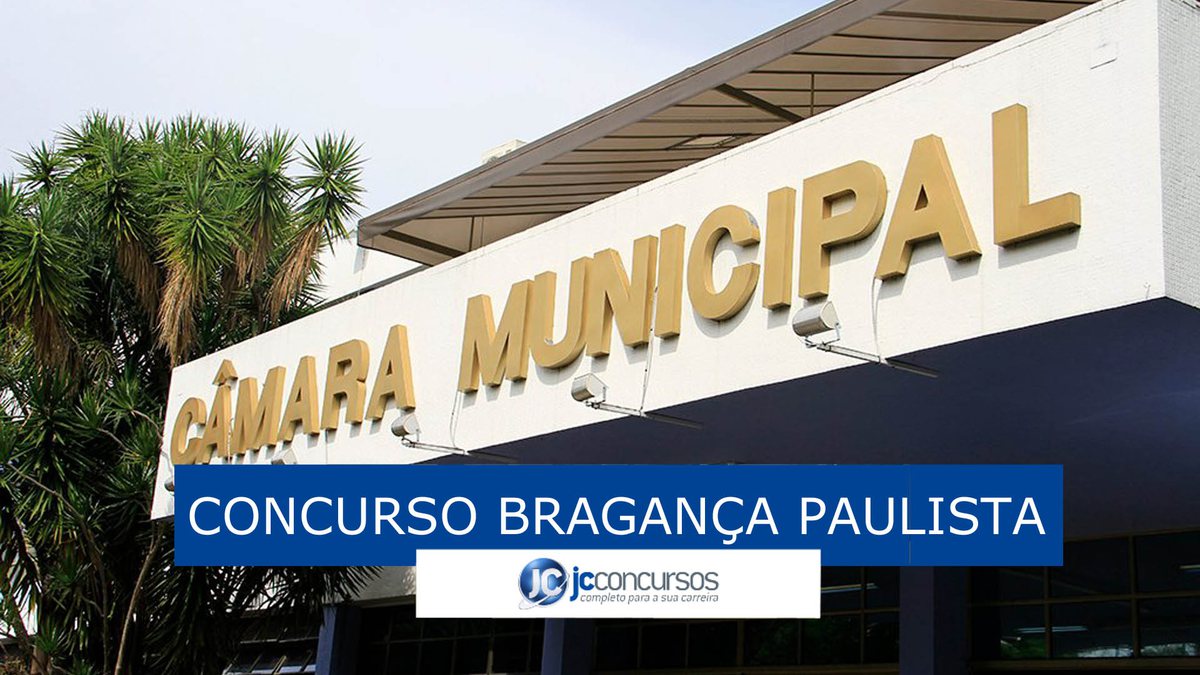 Concurso da Câmara de Bragança Paulista: sede do órgão