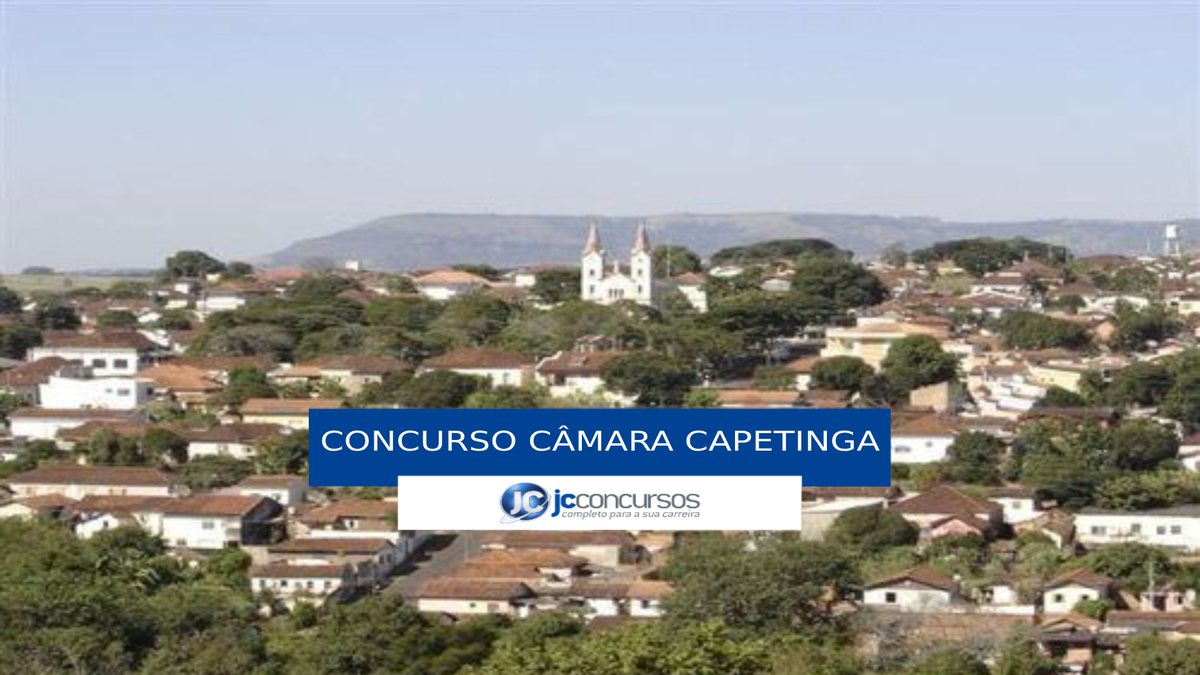 Concurso Câmara de Capetinga - vista panorâmica do município