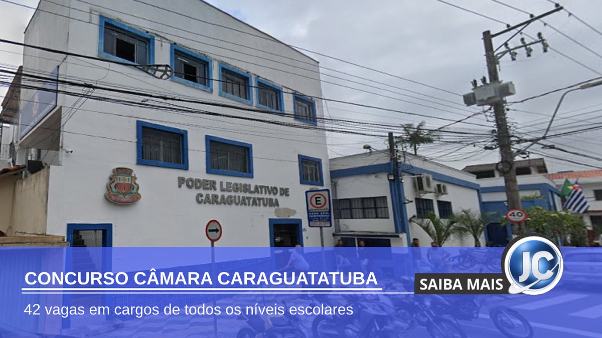 Concurso Câmara de Caraguatatuba - sede do Legislativo