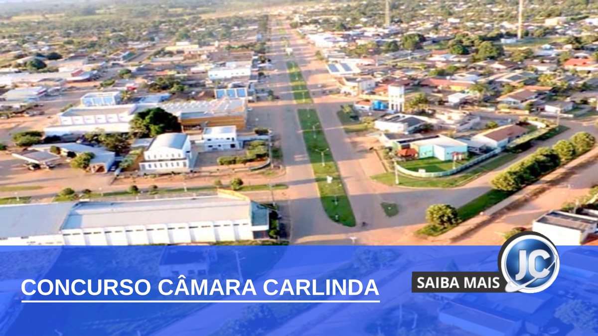 Concurso Câmara de Carlinda: vista aérea do município