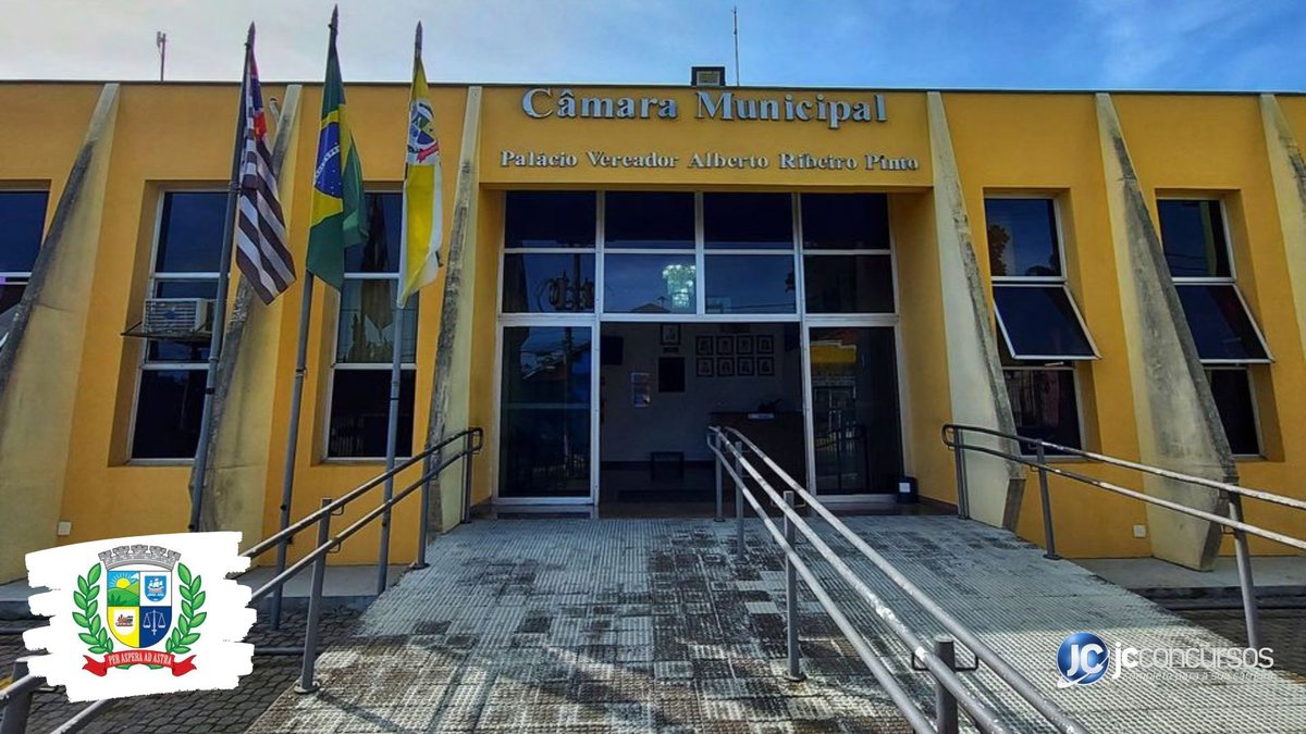 Concurso da Câmara de Embu-Guaçu SP: fachada do prédio do Legislativo