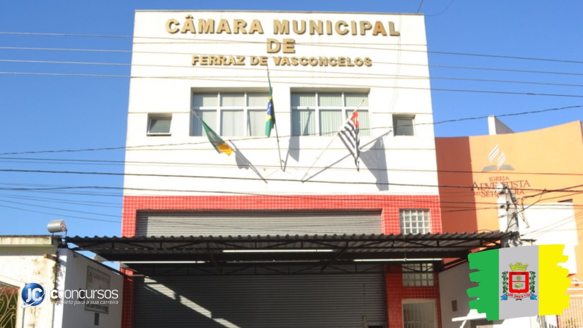Concurso da Câmara de Ferraz de Vasconcelos: fachada do prédio do Legislativo