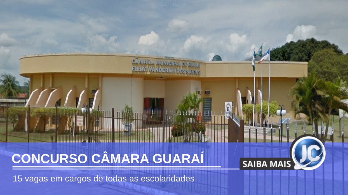 Concurso Câmara de Guaraí - sede do Legislativo