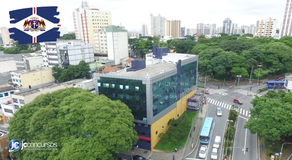 Concurso da Câmara de Guarulhos: vista aérea do prédio do Legislativo - Foto: Divulgação