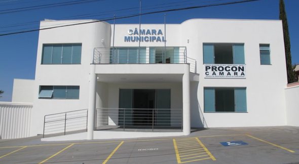 Concurso Câmara de Jacuí: fachada do prédio do Legislativo - Divulgação
