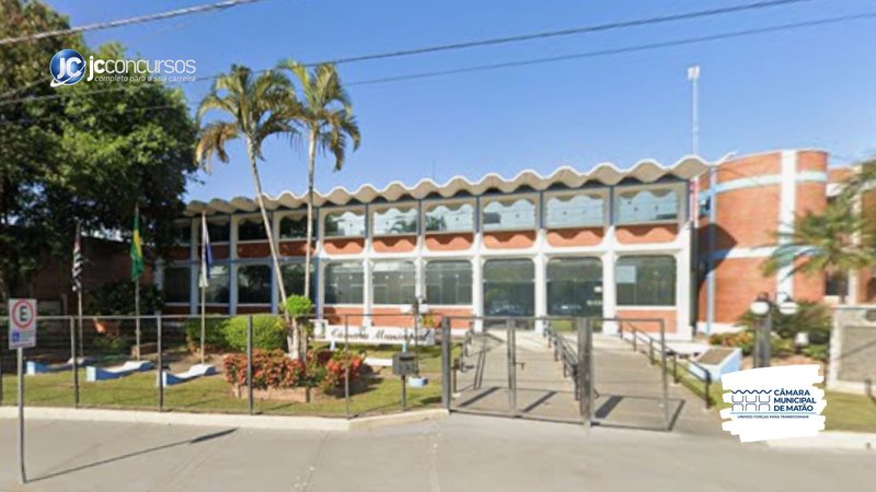 Concurso da Câmara de Matão SP: fachada da sede do Legislativo