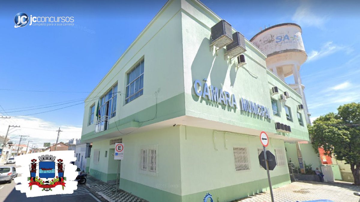 Concurso da Câmara de Porto Feliz: fachada do prédio do Legislativo