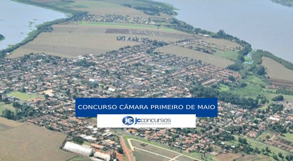 Concurso Câmara de Primeiro de Maio - vista aérea do município - Divulgação