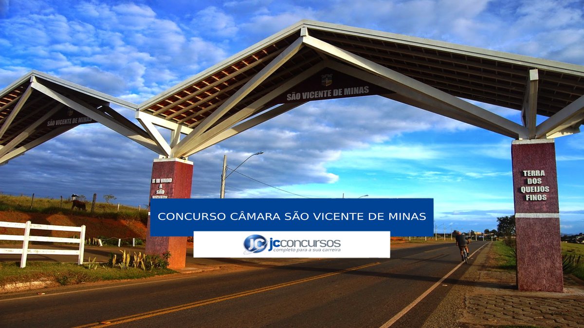 Concurso Câmara de São Vicente de Minas - portal de entrada do município
