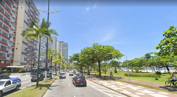 Concurso Capep-Saúde de Santos SP: vista da cidade de Santos - Google Street View