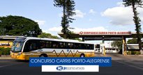 Concurso Carris Porto-Alegrense: ônibus em frente à garagem companhia - Divulgação