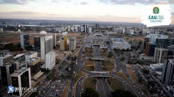 Concurso do CAU BR: vista aérea de Brasília, onde fica a sede do órgão - Foto: Ana Volpe/Agência Senado